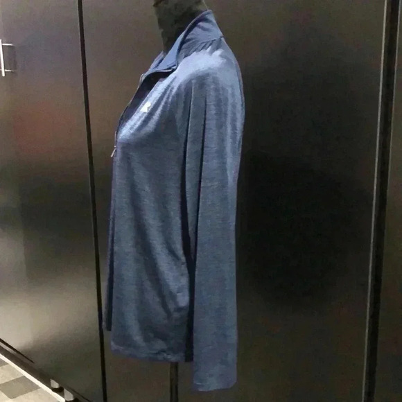 Under Armor Loose Fit athletic pullover/jacket, 1/4 zip,logo graphic,lightweight - Picture 4 of 8